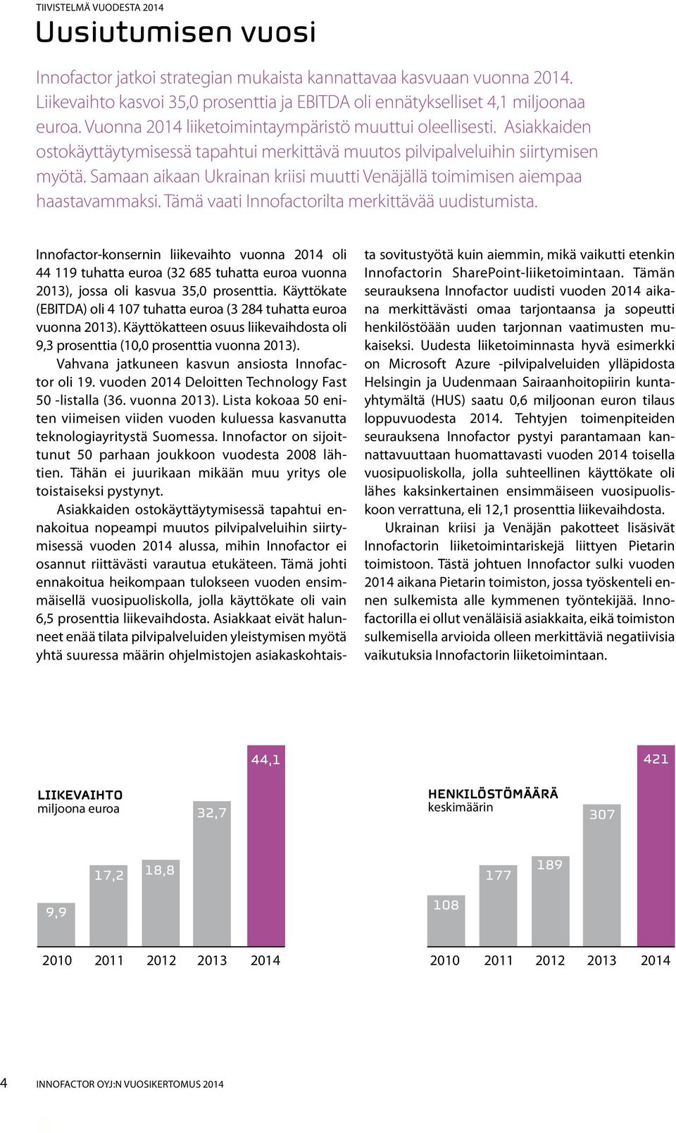Asiakkaiden ostokäyttäytymisessä tapahtui merkittävä muutos pilvipalveluihin siirtymisen myötä. Samaan aikaan Ukrainan kriisi muutti Venäjällä toimimisen aiempaa haastavammaksi.