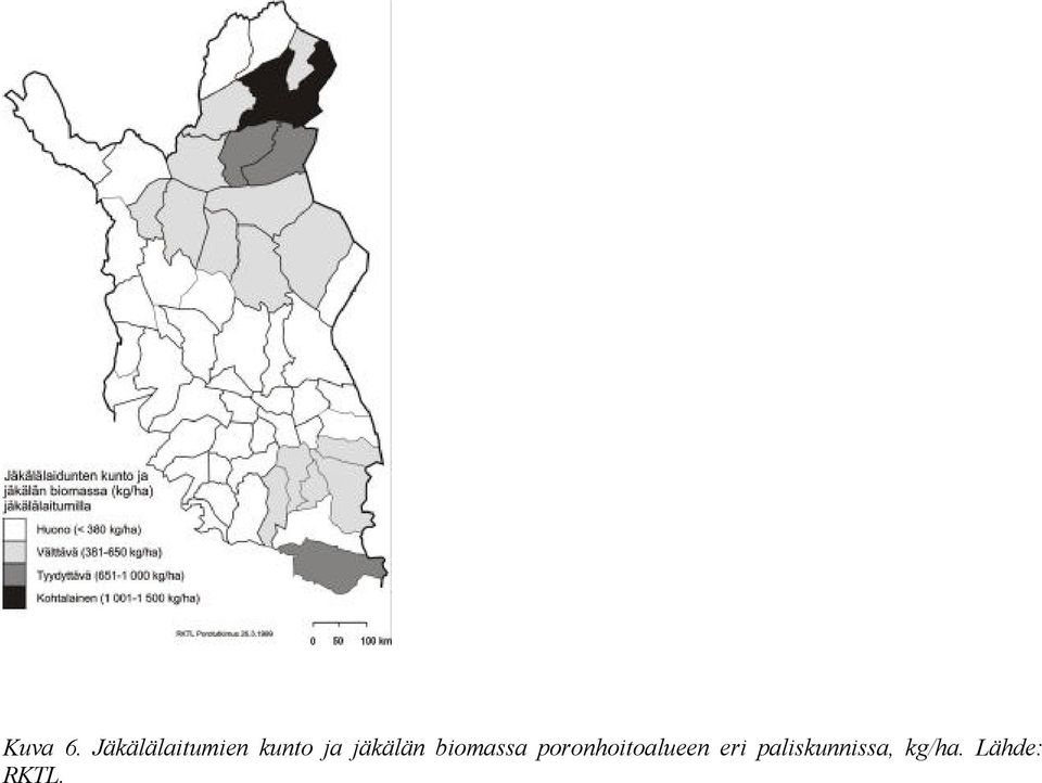 jäkälän biomassa