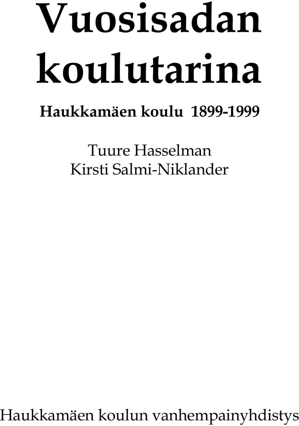 Tuure Hasselman Kirsti