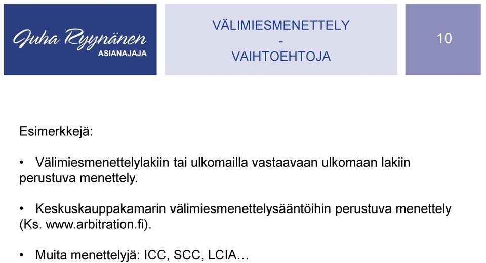 perustuva menettely.