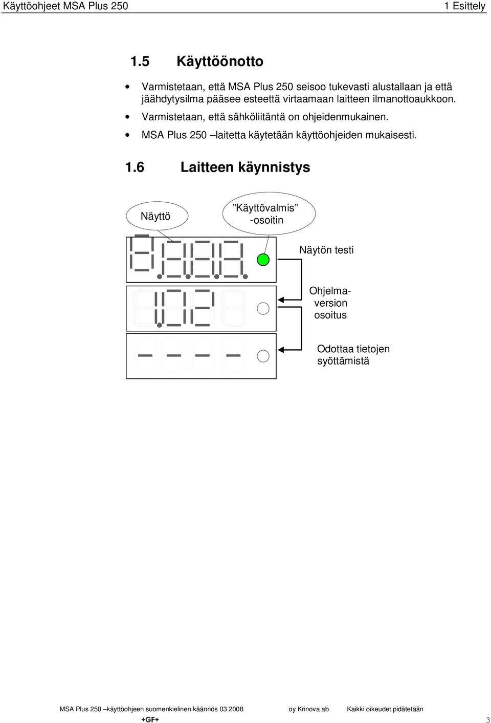 esteettä virtaamaan laitteen ilmanottoaukkoon. Varmistetaan, että sähköliitäntä on ohjeidenmukainen.