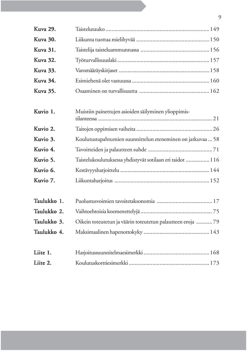 .. 26 Kuvio 3. Koulutustapahtumien suunnittelun eteneminen on jatkuvaa... 58 Kuvio 4. Tavoitteiden ja palautteen suhde... 71 Kuvio 5. Taistelukoulutuksessa yhdistyvät sotilaan eri taidot...116 Kuvio 6.