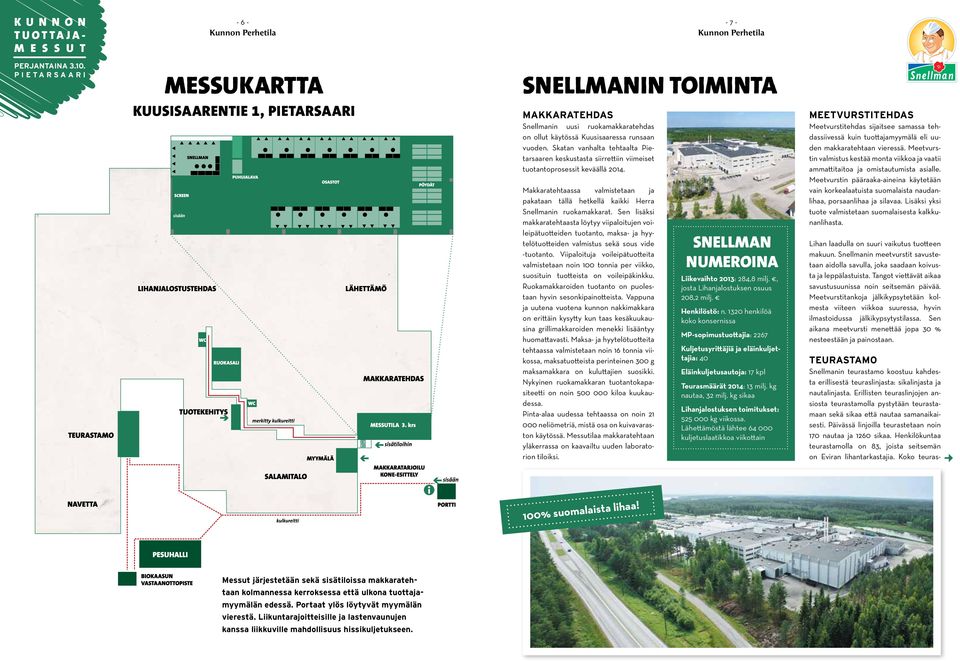 Makkaratehtaassa valmistetaan ja pakataan tällä hetkellä kaikki Herra Snellmanin ruokamakkarat.