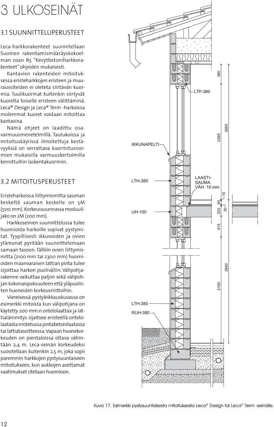 Leca Design ja Leca Term -harkoissa molemmat kuoret voidaan mitoittaa kantavina. Nämä ohjeet on laadittu osavarmuus menetelmillä.