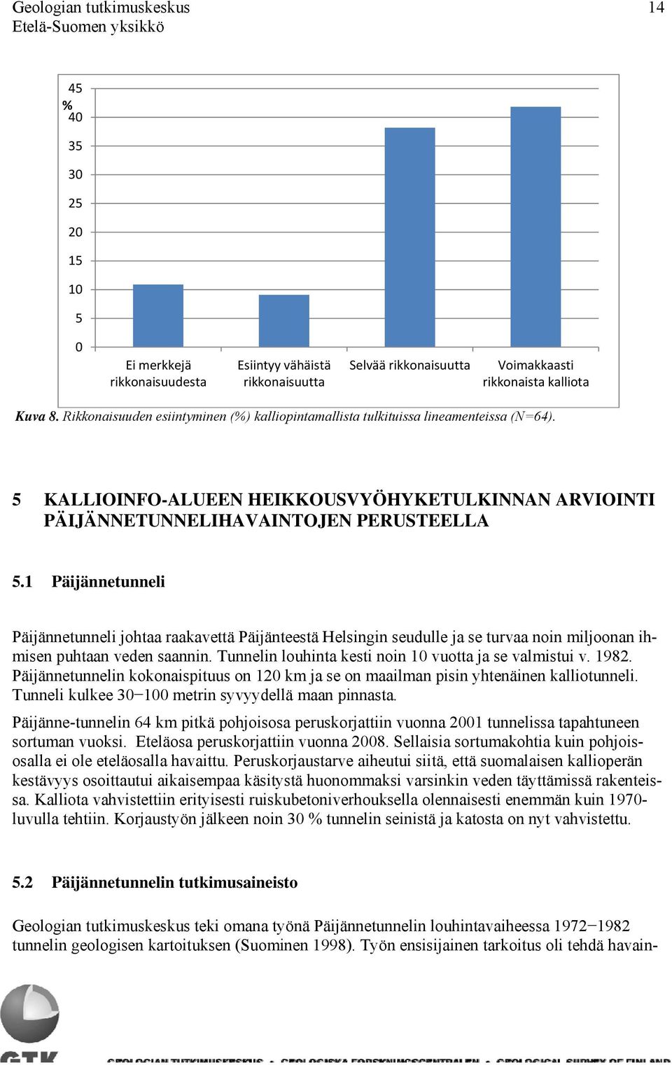 1 Päijännetunneli Päijännetunneli johtaa raakavettä Päijänteestä Helsingin seudulle ja se turvaa noin miljoonan ihmisen puhtaan veden saannin. Tunnelin louhinta kesti noin 10 vuotta ja se valmistui v.