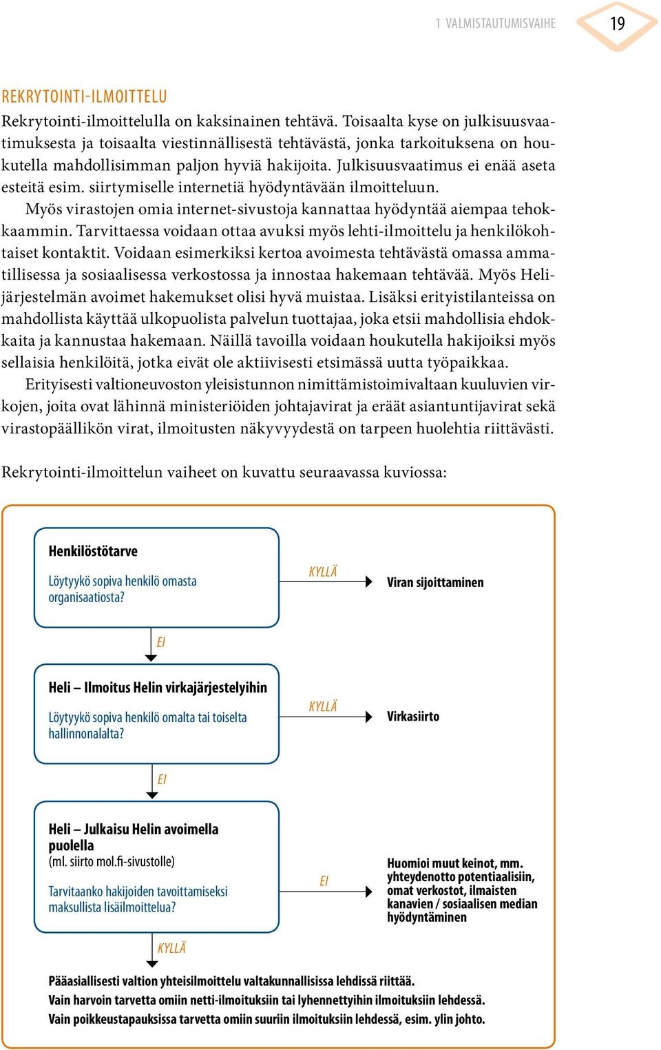 Julkisuusvaatimus ei enää aseta esteitä esim. siirtymiselle internetiä hyödyntävään ilmoitteluun. Myös virastojen omia internet-sivustoja kannattaa hyödyntää aiempaa tehokkaammin.