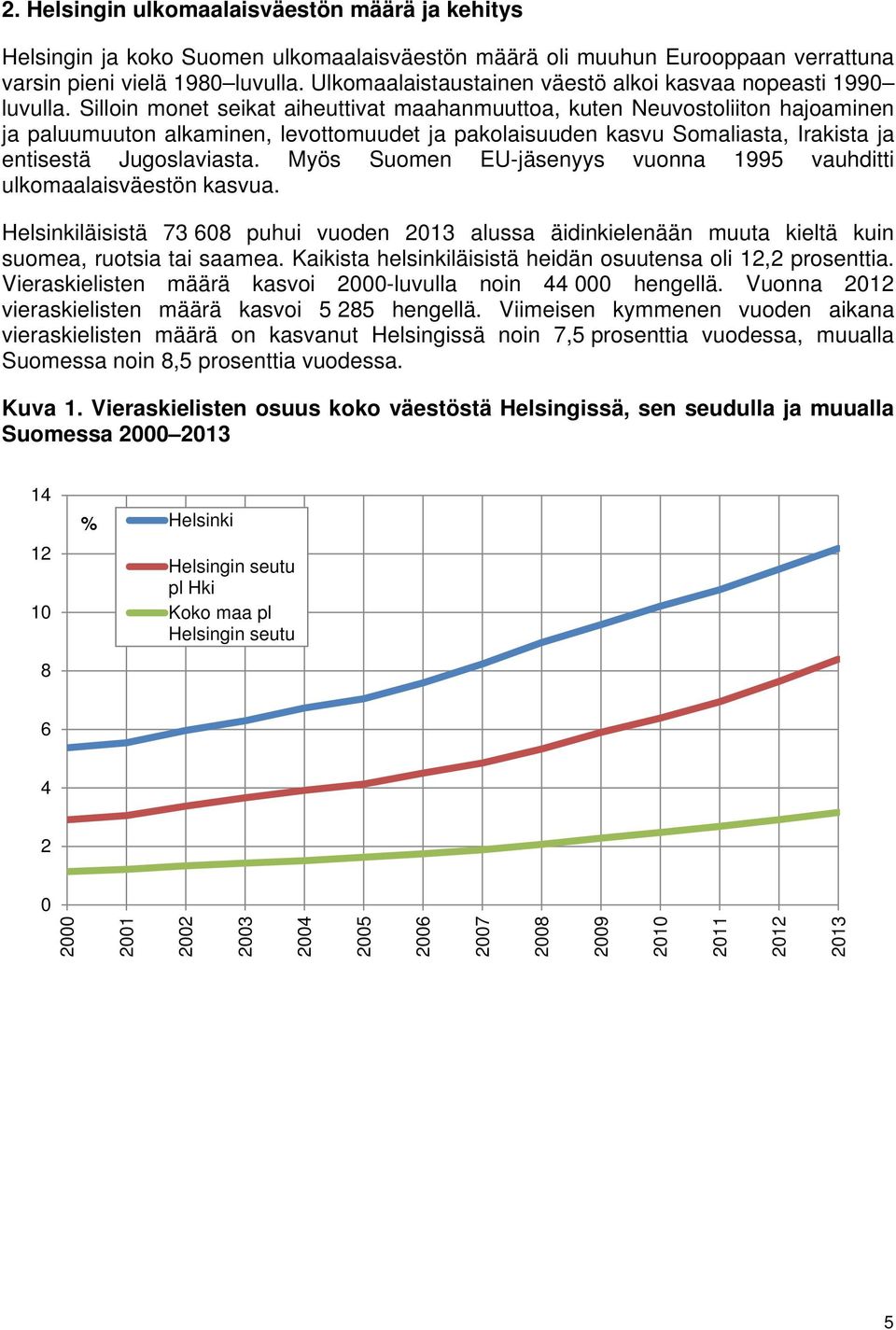 Silloin monet seikat aiheuttivat maahanmuuttoa, kuten Neuvostoliiton hajoaminen ja paluumuuton alkaminen, levottomuudet ja pakolaisuuden kasvu Somaliasta, Irakista ja entisestä Jugoslaviasta.