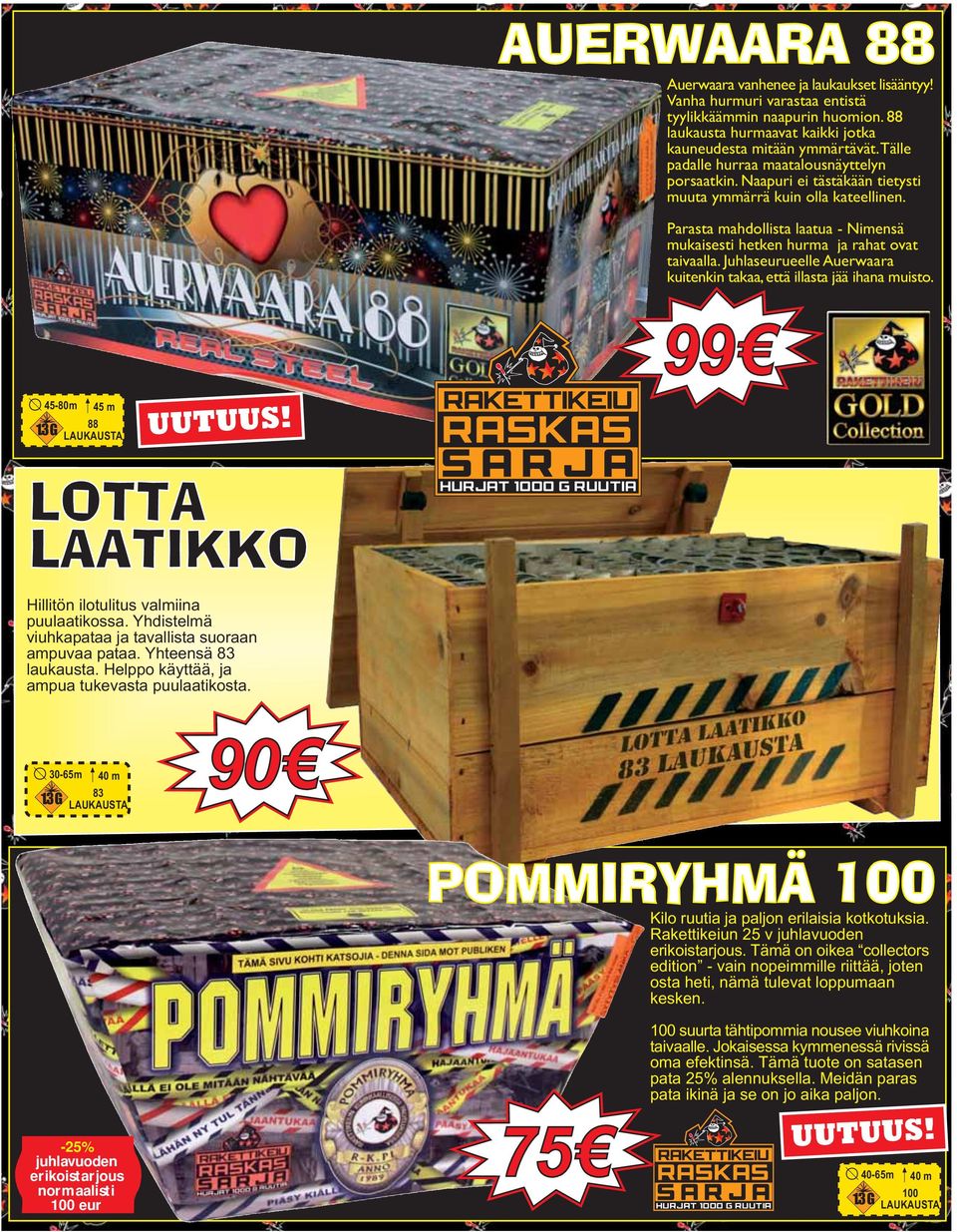Parasta mahdollista laatua - Nimensä mukaisesti hetken hurma ja rahat ovat taivaalla. Juhlaseurueelle Auerwaara kuitenkin takaa, että illasta jää ihana muisto.