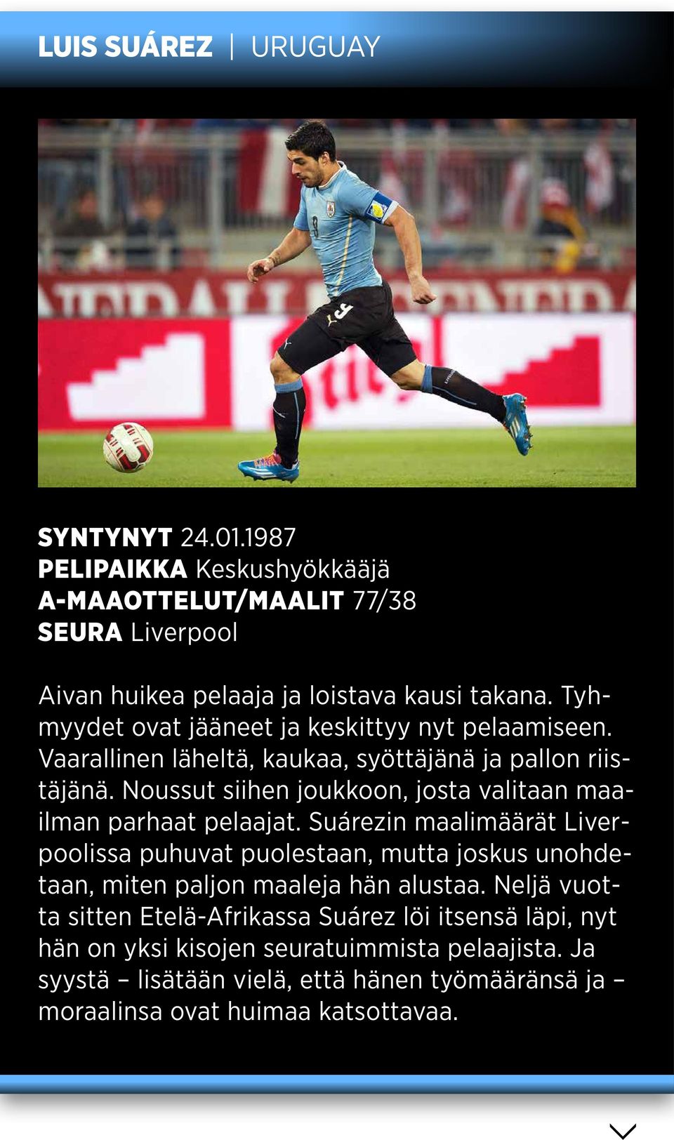 Noussut siihen joukkoon, josta valitaan maailman parhaat pelaajat.