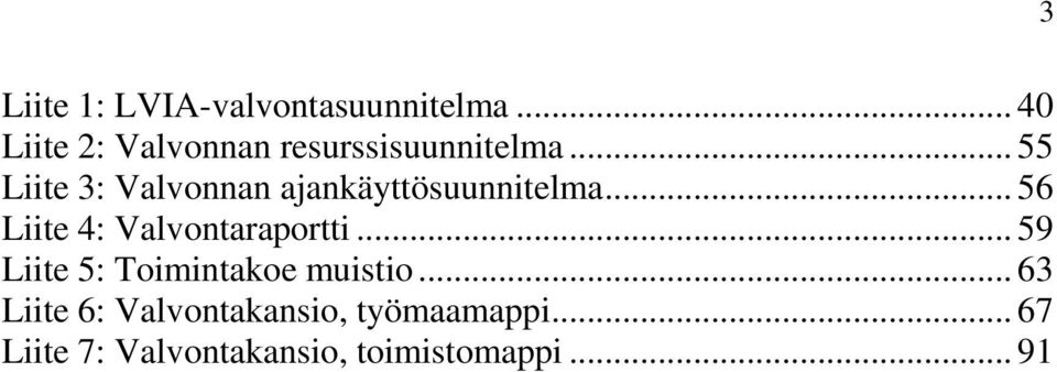 .. 55 Liite 3: Valvonnan ajankäyttösuunnitelma.