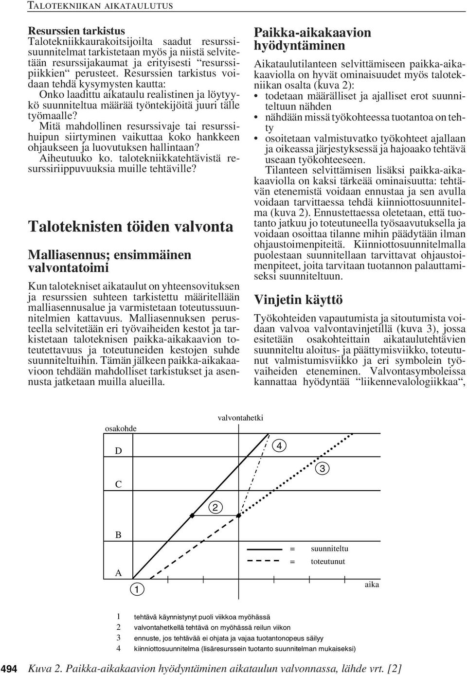 Mitä mahdollinen resurssivaje tai resurssihuipun siirtyminen vaikuttaa koko hankkeen ohjaukseen ja luovutuksen hallintaan? Aiheutuuko ko.