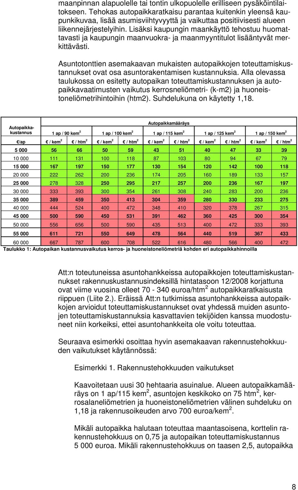 Lisäksi kaupungin maankäyttö tehostuu huomattavasti ja kaupungin maanvuokra- ja maanmyyntitulot lisääntyvät merkittävästi.