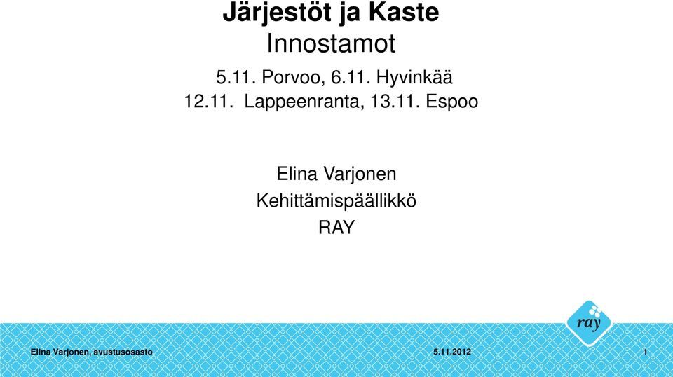 11. Espoo Elina Varjonen