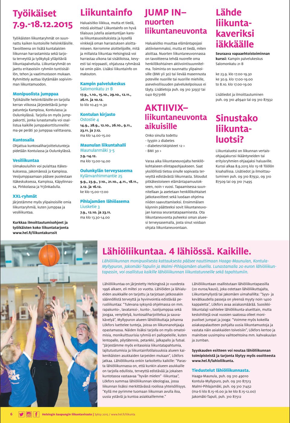 Liikuntaryhmät on jaettu eritasoisiin ryhmiin tuntisisällön, tehon ja vaatimustason mukaan. Ryhmittely auttaa löytämään sopivimman liikuntamuodon.