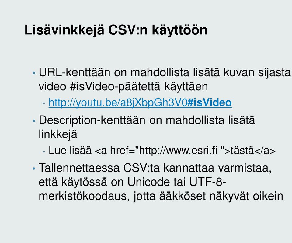 be/a8jxbpgh3v0#isvideo Description-kenttään on mahdollista lisätä linkkejä - Lue lisää <a