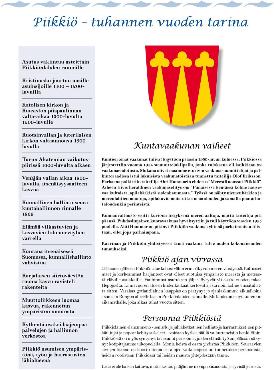 itsenäisyysaatteen kasvua Kunnallinen hallinto seurakuntahallinnon rinnalle 1869 Elämää vilkastuvien ja kasvavien liikenneväylien varrella Kuntana itsenäisessä Suomessa, kunnallishallinto vahvistuu