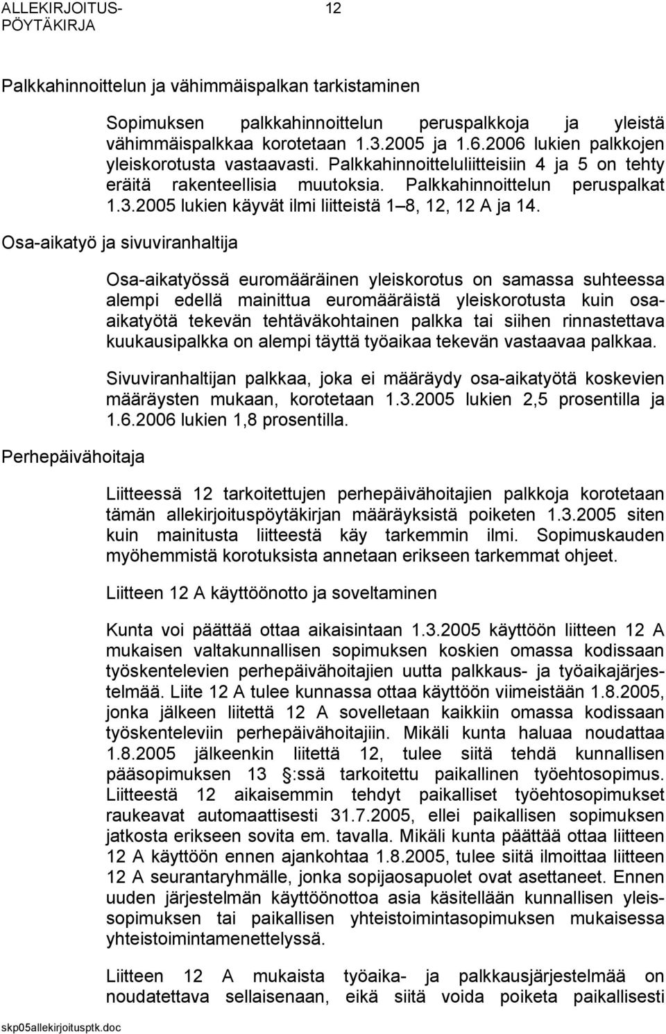 2005 lukien käyvät ilmi liitteistä 1 8, 12, 12 A ja 14.