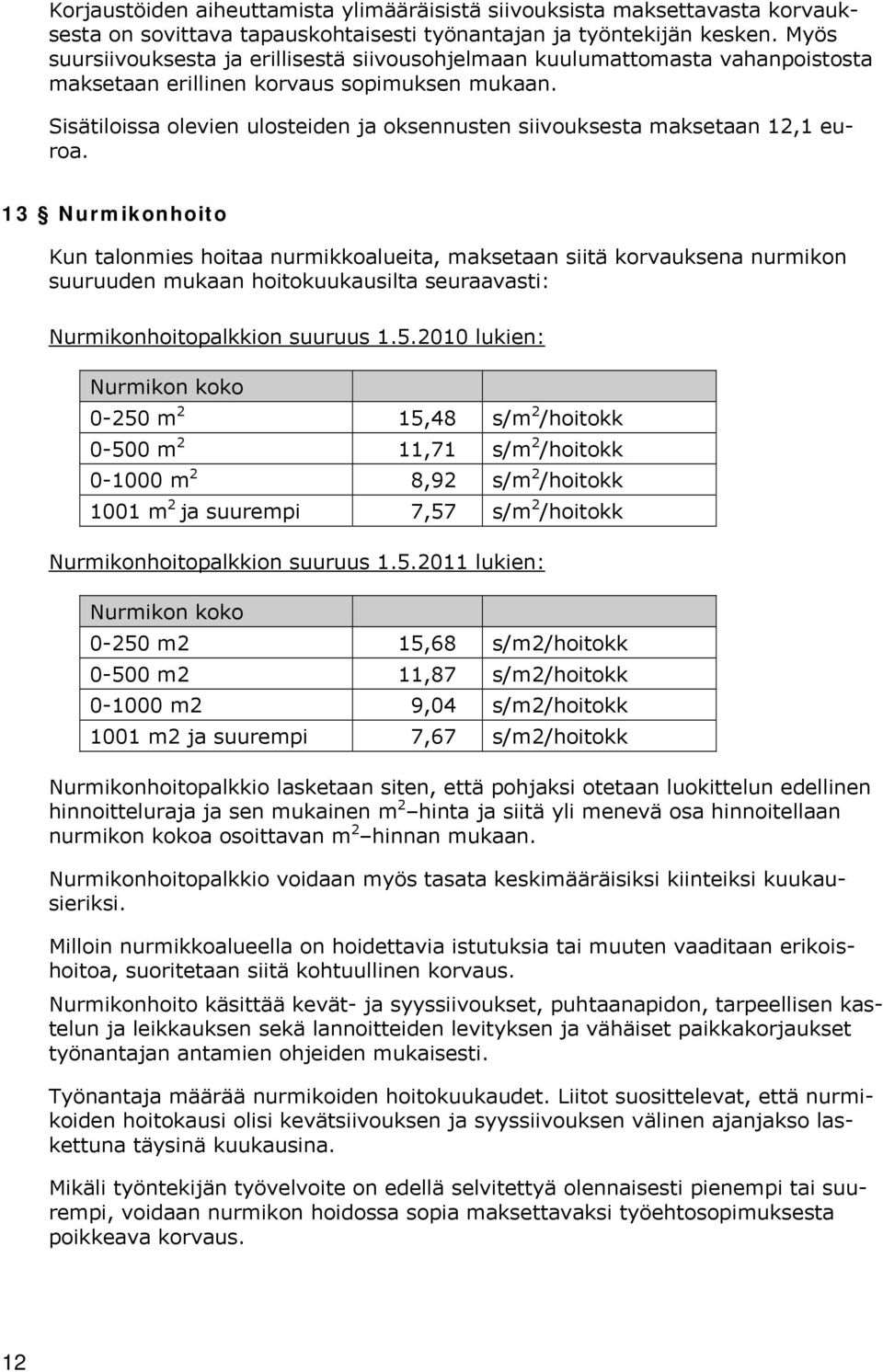 Sisätiloissa olevien ulosteiden ja oksennusten siivouksesta maksetaan 12,1 euroa.