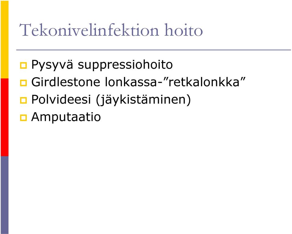 Girdlestone lonkassa-