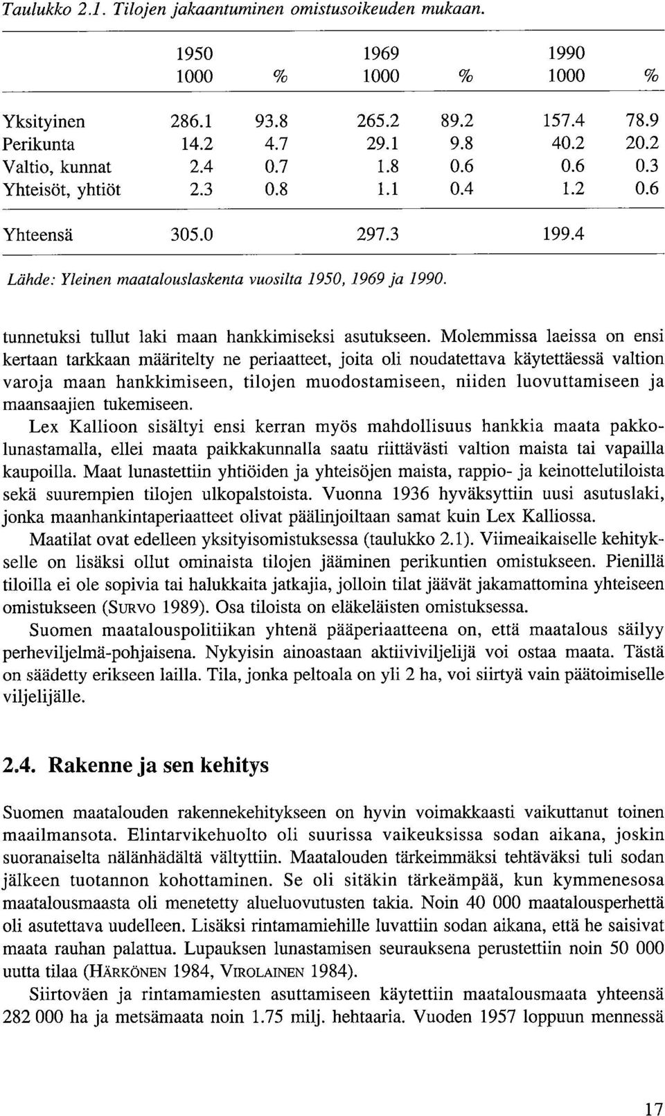 Molemmissa laeissa on ensi kertaan tarkkaan määritelty ne periaatteet, joita oli noudatettava käytettäessä valtion varoja maan hankkimiseen, tilojen muodostamiseen, niiden luovuttamiseen ja