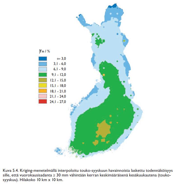 Millaiseen sateeseen pitäisi varautua?