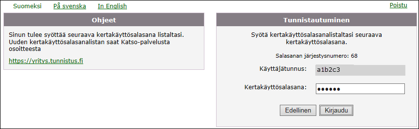 Valitse Tunnisteen hallinta -osiosta Haluan hallinnoida Katso-tunnisteeseen liittyviä tietoja ja valtuutuksia.