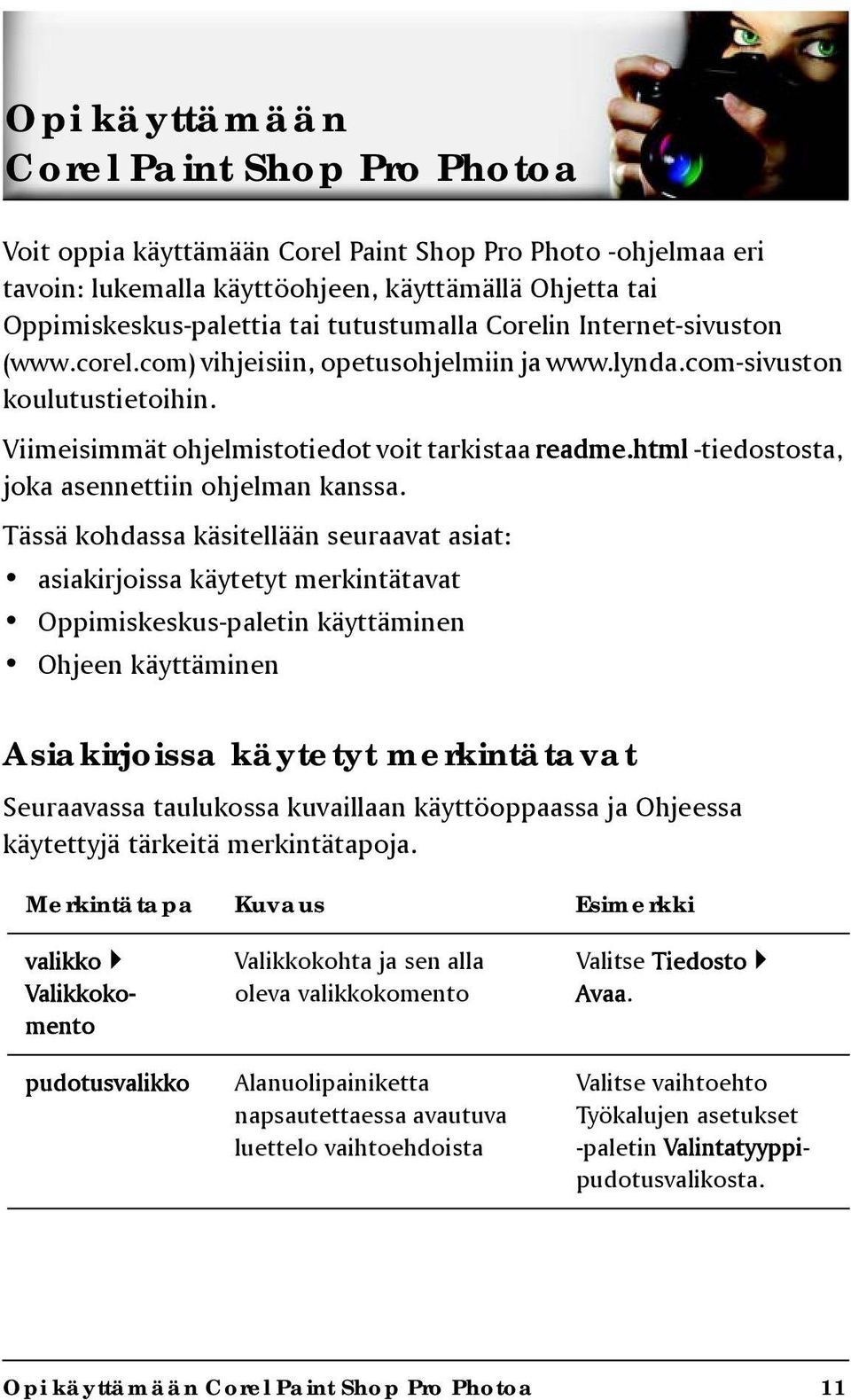 html -tiedostosta, joka asennettiin ohjelman kanssa.