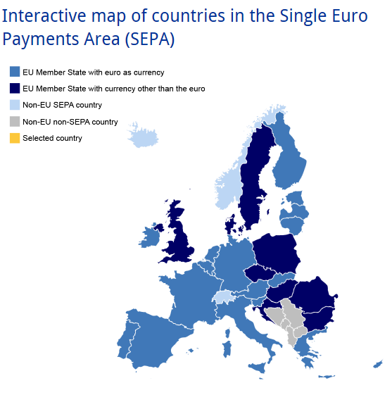 Euroopan yhtenäinen maksualue SEPA Tavoitteena yhtenäiset maksamistuotteet ja että maksaminen tapahtuisi samalla tavalla maasta toiseen kuin maan sisällä
