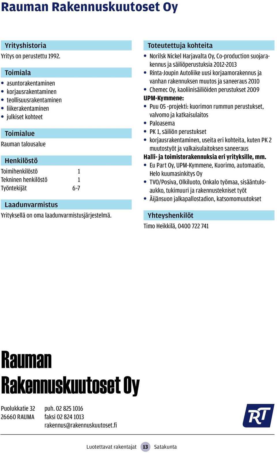 laadunvarmistusjärjestelmä.