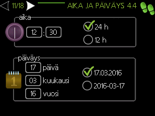 Kytkentävalikossa lämpöpumppu pitää aktivoida käyttöön. Siirrä valitsin kuvakkeen päälle ja valitse ok.