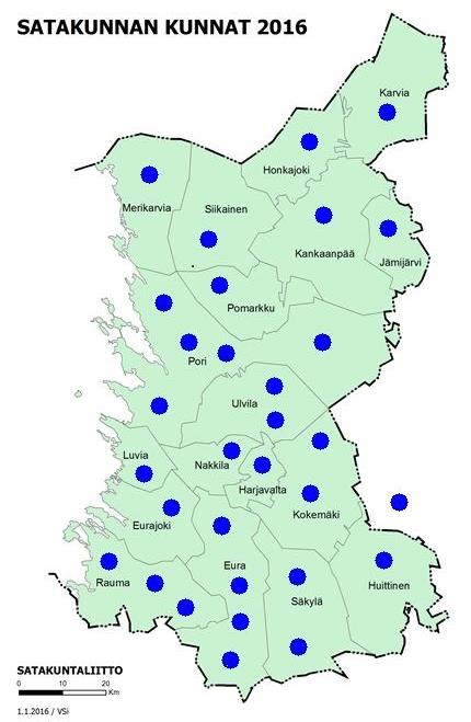 Piiritoimistolla 9 työntekijää Lisäksi ammatillisia perhepalveluita tuottaa n.