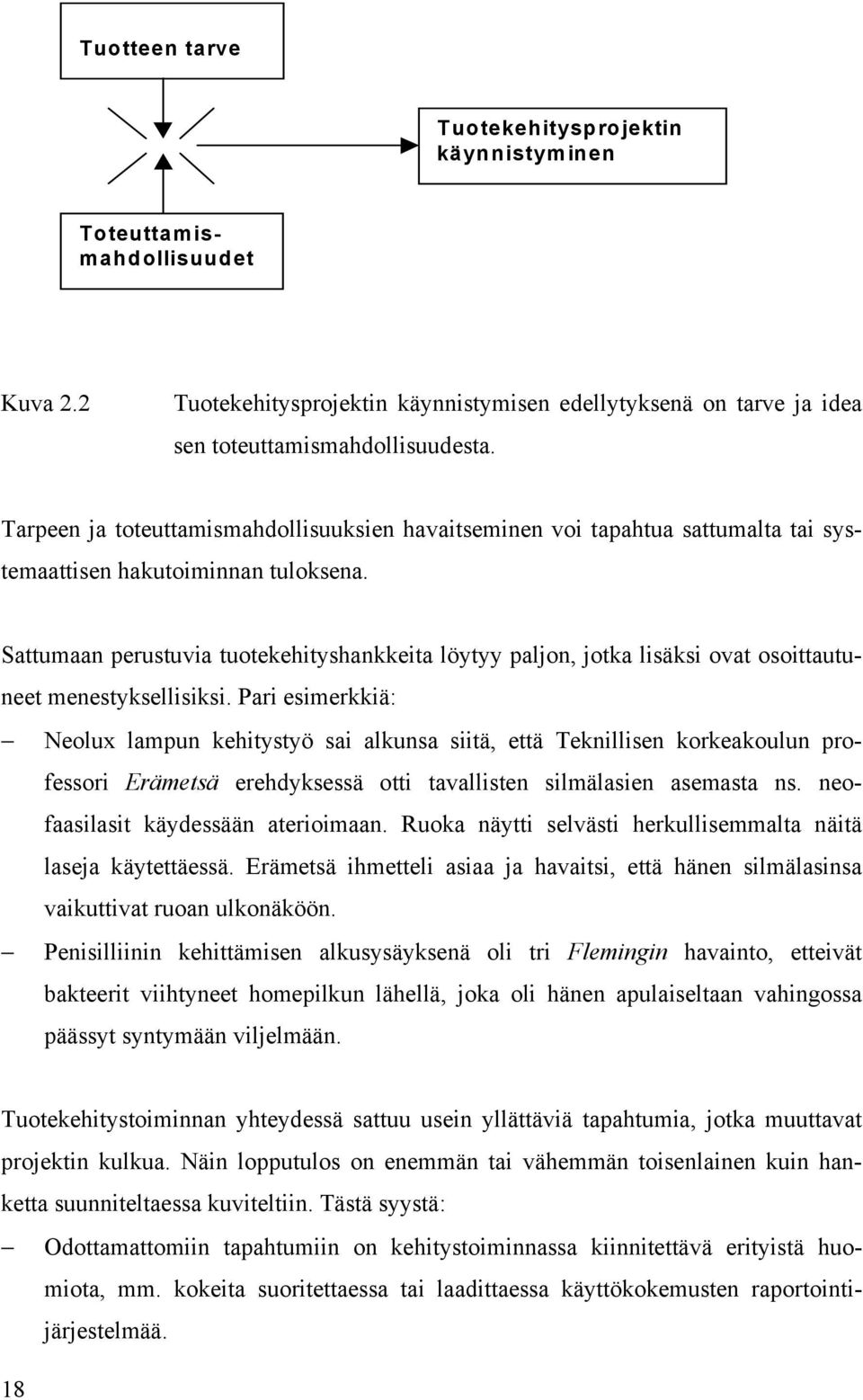 Sattumaan perustuvia tuotekehityshankkeita löytyy paljon, jotka lisäksi ovat osoittautuneet menestyksellisiksi.