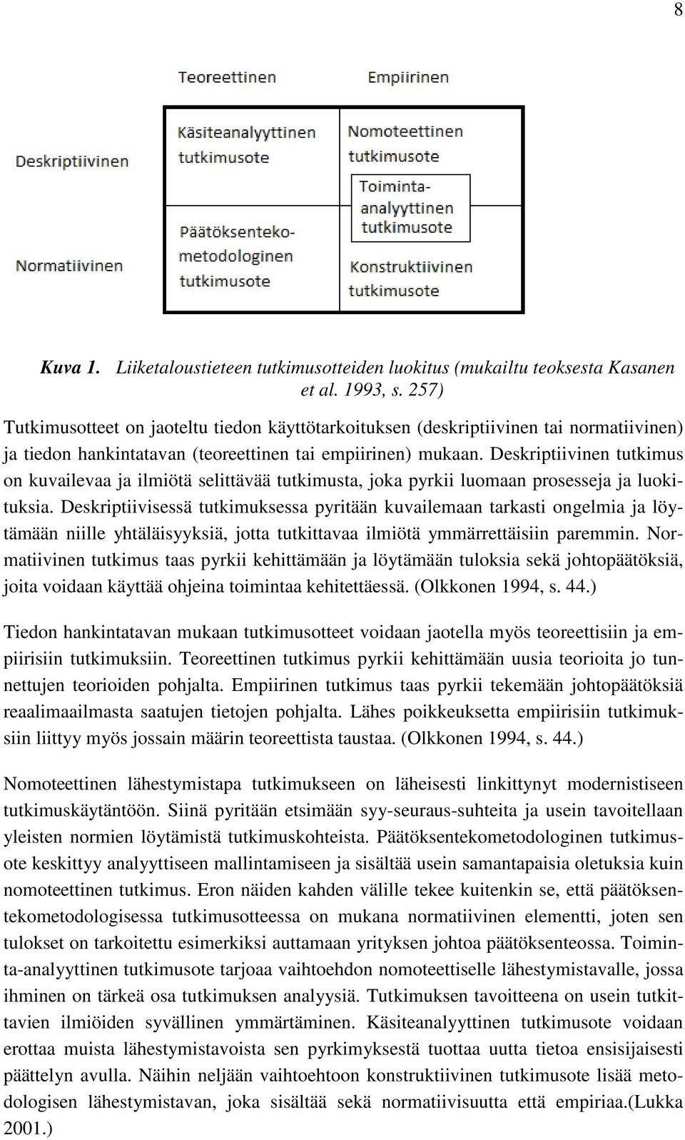 Deskriptiivinen tutkimus on kuvailevaa ja ilmiötä selittävää tutkimusta, joka pyrkii luomaan prosesseja ja luokituksia.