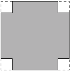 A(x) = 100x x2 2 0 < x < 100 (d) (e) 50 m (f) 1250 m 2 TEHTÄVÄ 4.45: Neliön muotoisen levyn sivun pituus on 300 mm.
