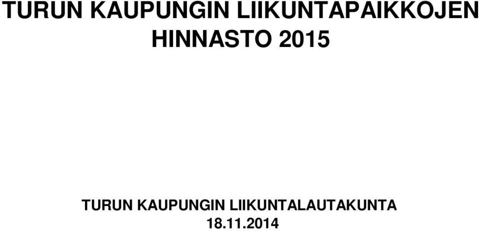 HINNASTO 2015 
