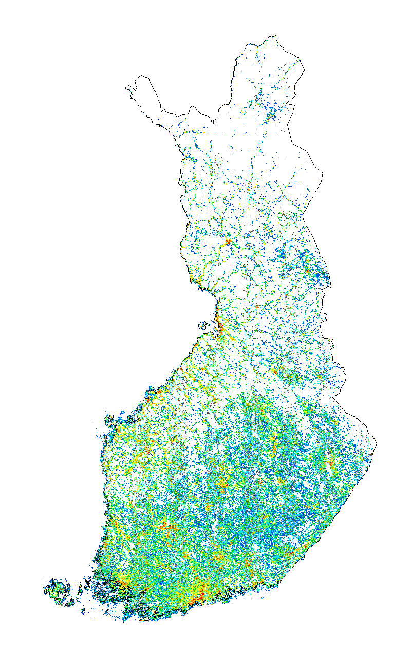 Integrated modeling assessments of the population exposure in Finland to primary PM2.