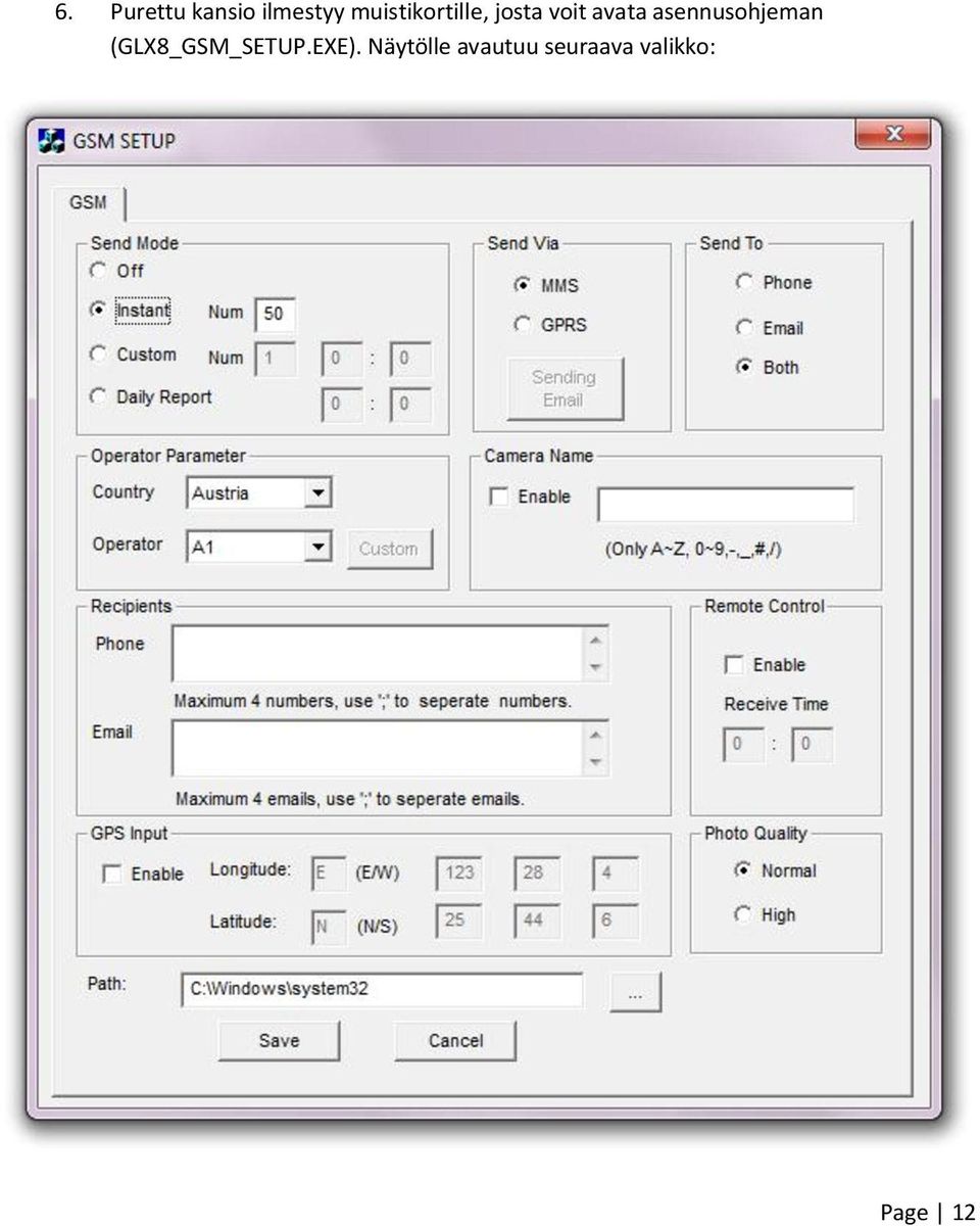 asennusohjeman (GLX8_GSM_SETUP.
