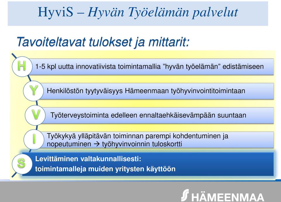 Työterveystoiminta edelleen ennaltaehkäisevämpään suuntaan Työkykyä ylläpitävän toiminnan parempi