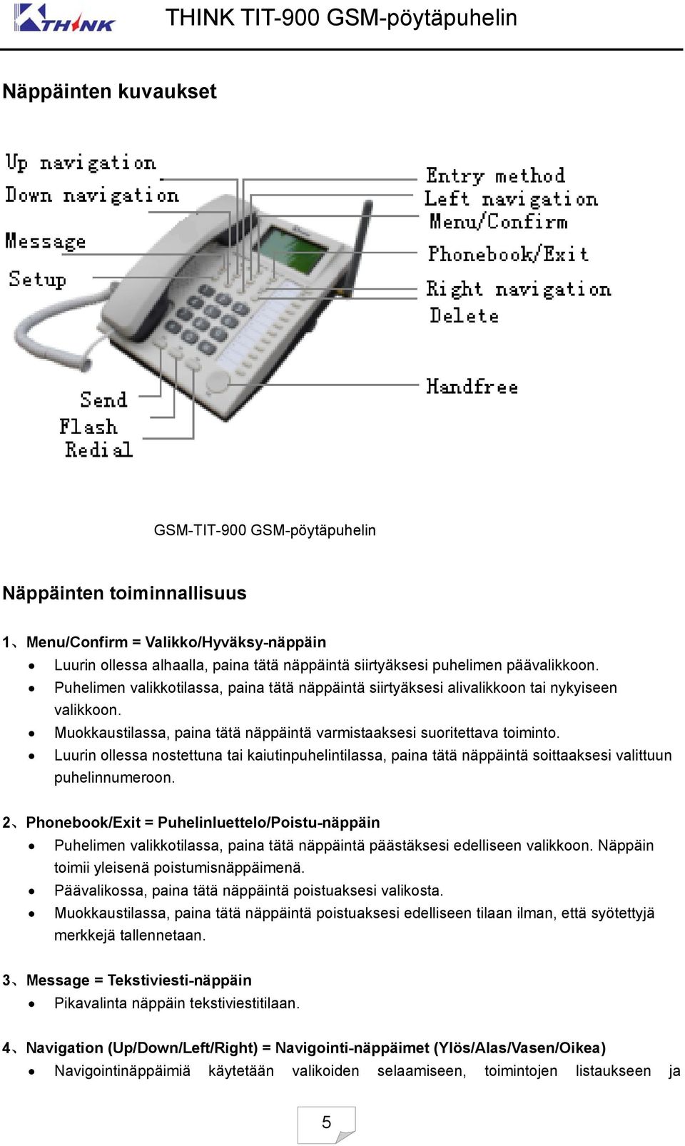 Luurin ollessa nostettuna tai kaiutinpuhelintilassa, paina tätä näppäintä soittaaksesi valittuun puhelinnumeroon.