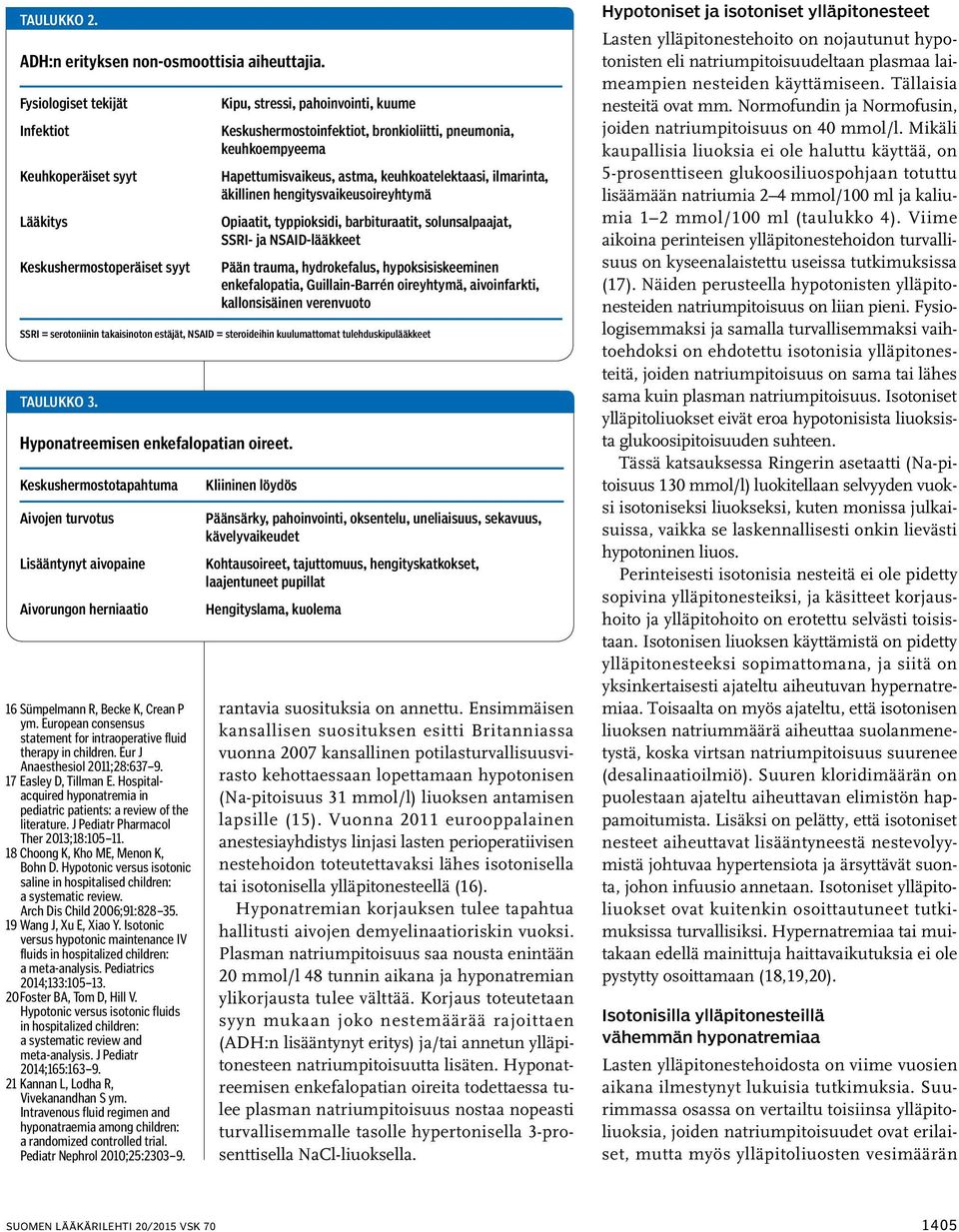 Hospitalacquired hyponatremia in pediatric patients: a review of the literature. J Pediatr Pharmacol Ther 2013;18:105 11. 18 Choong K, Kho ME, Menon K, Bohn D.