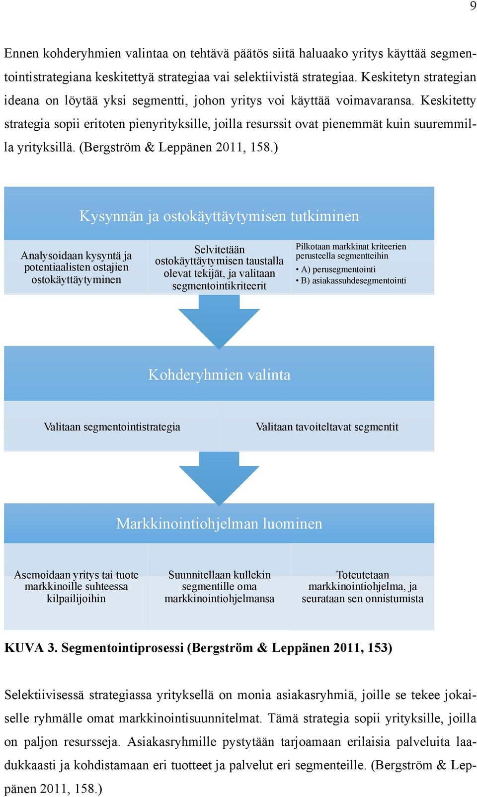 Keskitetty strategia sopii eritoten pienyrityksille, joilla resurssit ovat pienemmät kuin suuremmilla yrityksillä. (Bergström & Leppänen 2011, 158.