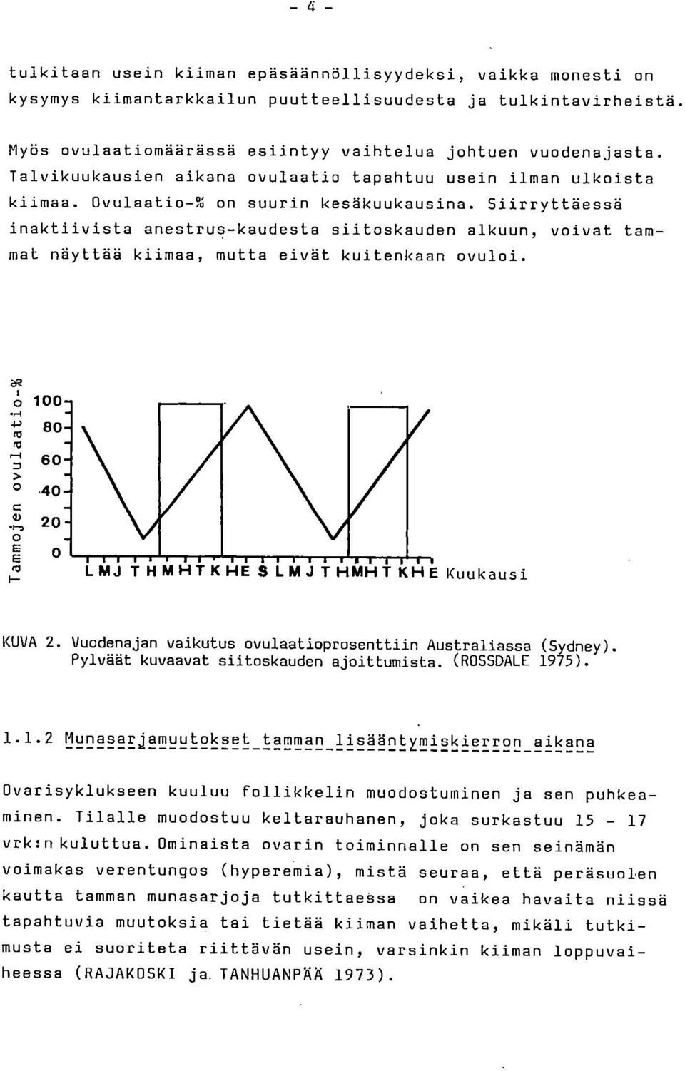 Siirryttäessä inaktiivista anestrus-kaudesta siitoskauden alkuun, voivat tammat näyttää kiimaa, mutta eivät kuitenkaan ovuloi.