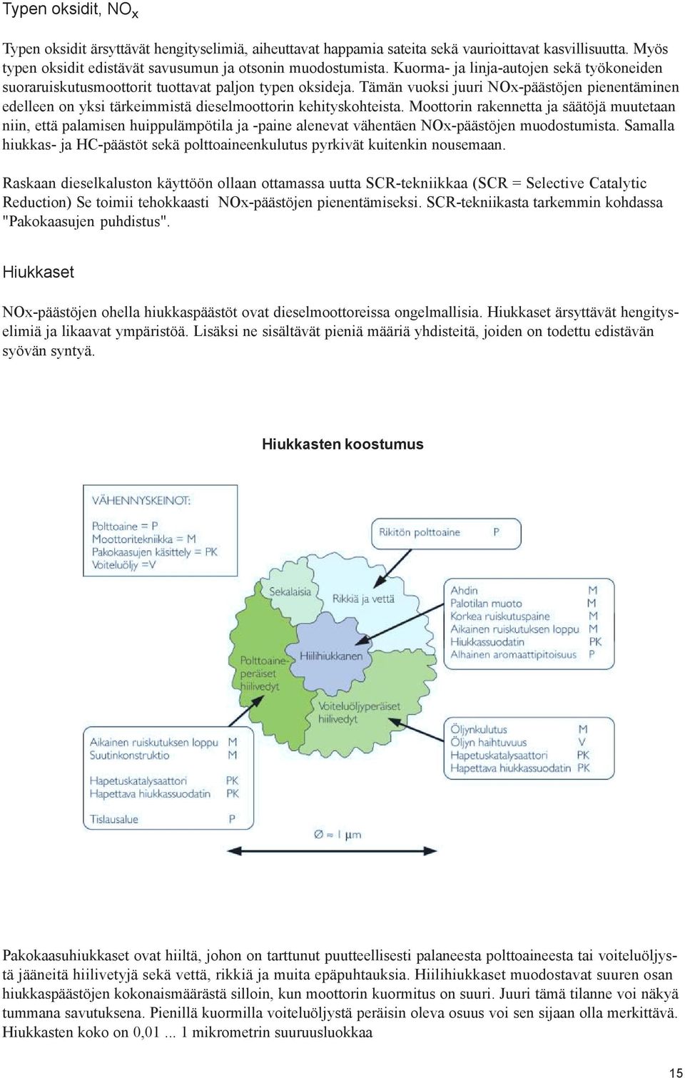 Tämän vuoksi juuri NOx-päästöjen pienentäminen edelleen on yksi tärkeimmistä dieselmoottorin kehityskohteista.