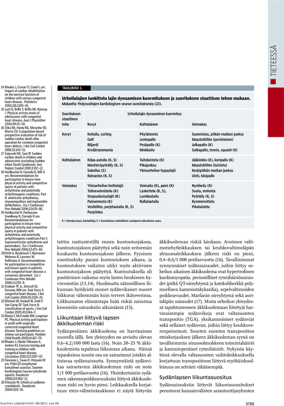 A population-based prospective evaluation of risk of sudden cardiac death after operation for common congenital heart defects. J Am Coll Cardiol 1998;32:245 51. 17 Gajewski KK, Saul JP.