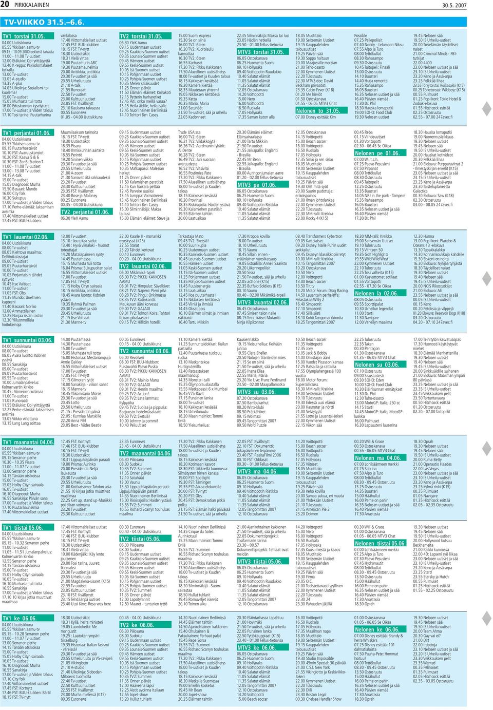 05 Murhasta tuli totta 16.00 Eduskunnan kyselytunti 17.00 Tv-uutiset ja Viiden talous 17.10 Tosi tarina: Puutarhurina vankilassa 17.40 Viittomakieliset uutiset 17.45 FST: BUU-klubben 18.