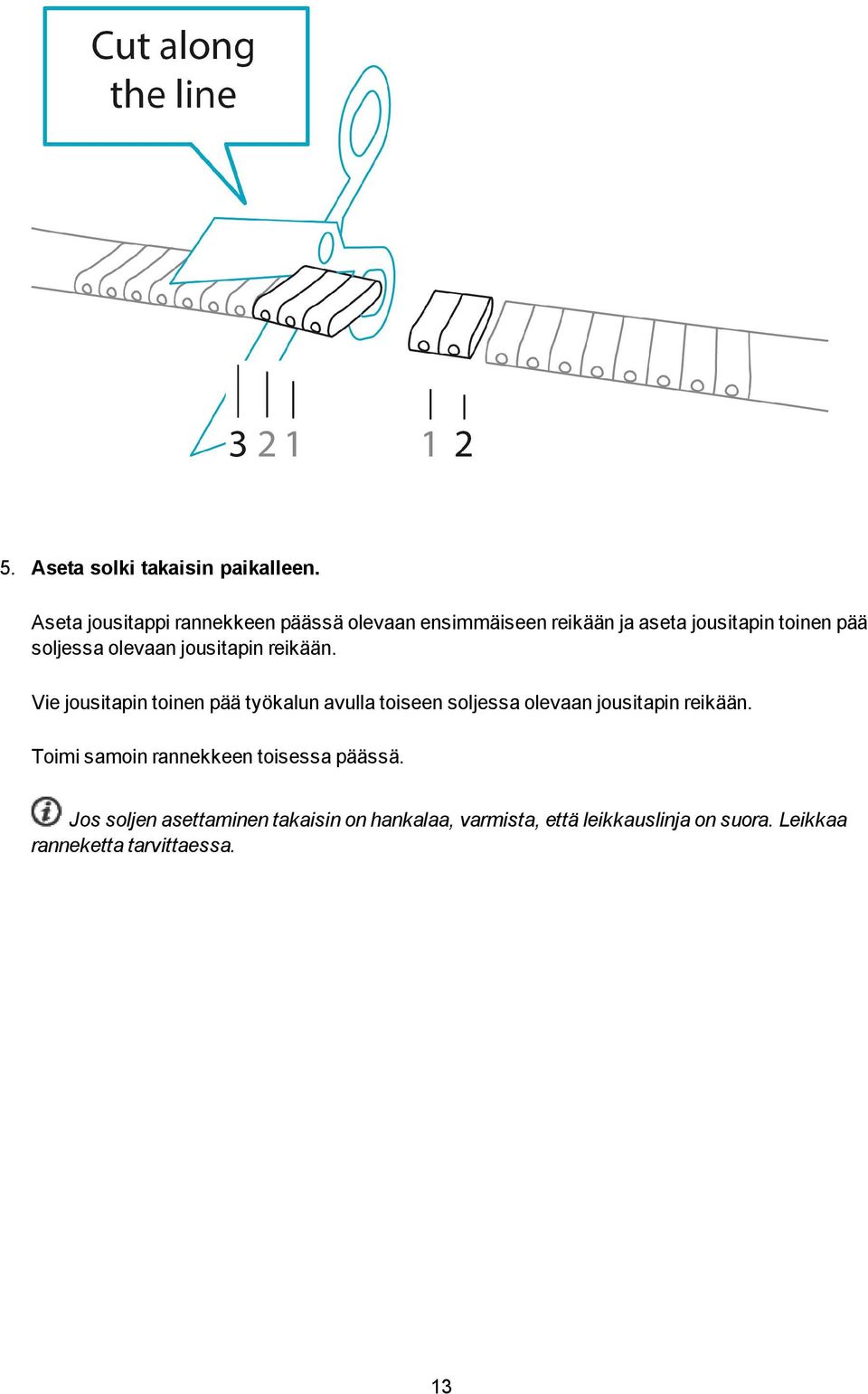 olevaan jousitapin reikään.