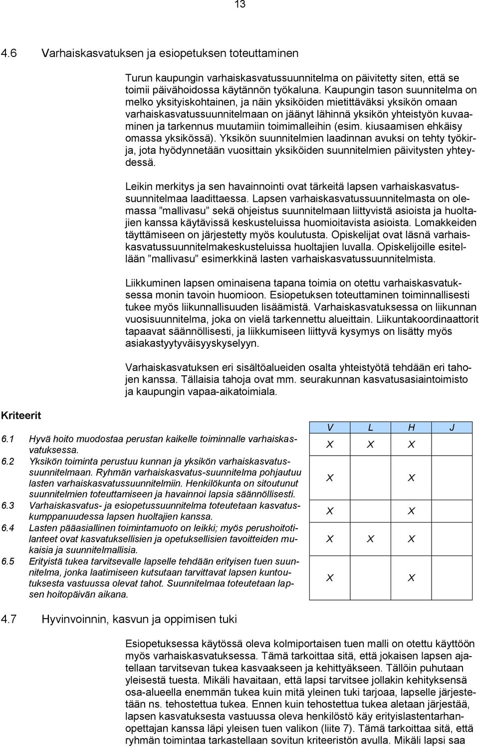 muutamiin toimimalleihin (esim. kiusaamisen ehkäisy omassa yksikössä).