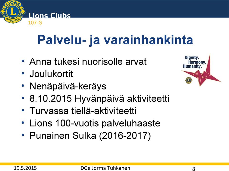 Nenäpäivä-keräys 8.10.