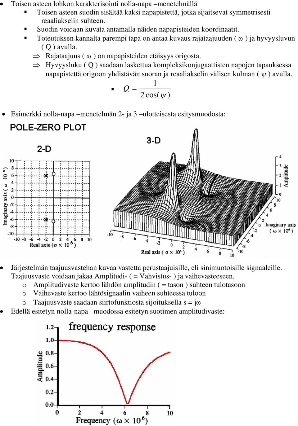 ajataajuus ( ω ) on napapisteiden etäisyys origosta.