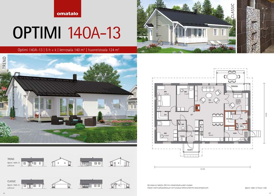 140A-13 Classic-mallin pohjaratkaisuun voit tutustua